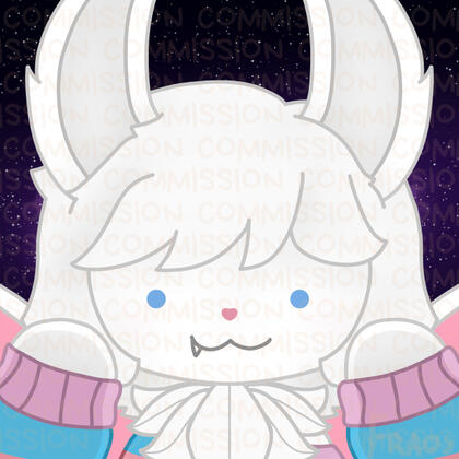 A white bat girl, close up, with space in the background