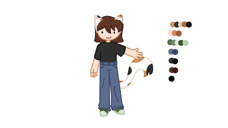 New ref sheet: cat, 30 Apr 2025