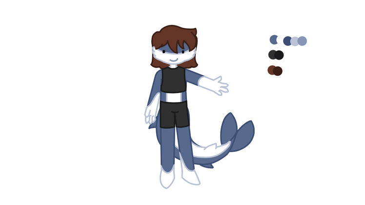 New ref sheet: shark, 30 Apr 2025