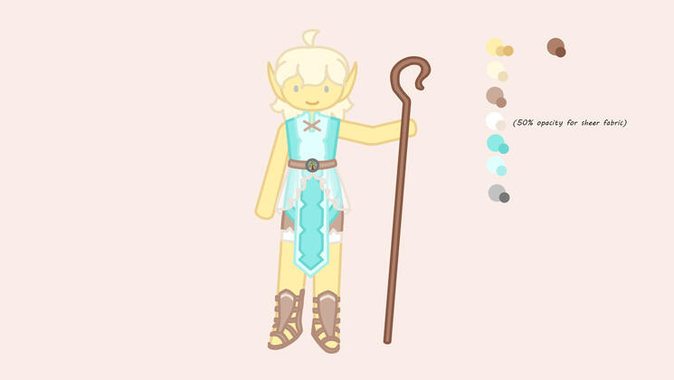Ref sheet DND: summer, 4 Jun. 2025